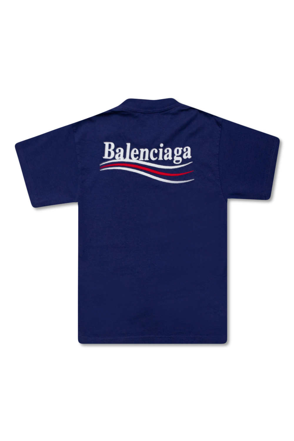 Balenciaga kids ネイビー Tシャツ 6y shirt Balenciaga Kids - Navy blue Logo T - TEEN smiley-print